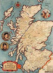 An old map of Scotland